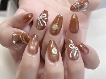 クリスマスプレゼント白リボン