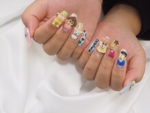nailsalon amore 心斎橋店【長さだし/持ち込み/スカルプ/フィルイン/定額】/クレしん22330～円