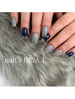ネイルズリアル 倉敷(nail's RE.A.L)/ミラーフレンチ