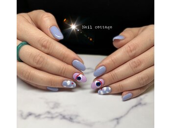 Nail with creative design 