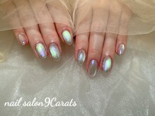 ナインカラット 神田店(9 Carats)/マグネットオーロラミラーネイル