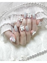 ミニョン(Minyon)/水色ちゅるんネイル