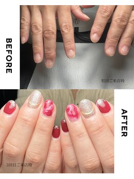 ルミエールサント(lumiere sainte)/伸ばせないお爪から美爪へ♪