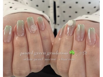 ノラ シブヤ(NORA SHIBUYA)の写真/《初回オフ無料》初回デザインネイル90分コース8800円♪カラー・パーツを多数ご用意しSNS画像も再現可能