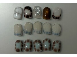 秋ネイル　ニュアンス　錦糸町
