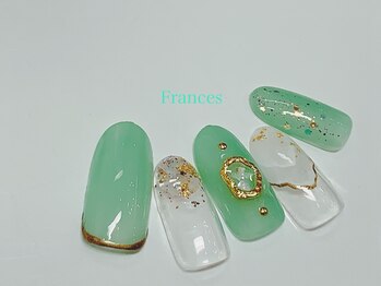 フランセス(Frances)/新作サンプル　大理石ネイル