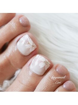 フットパラジェル桜ネイル