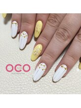 オコネイル ネイルサロンアンドスクール(OCO nail)/stripe × ribbon