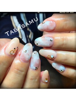 フラワーオンマーブル