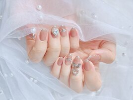 フレンチビジューネイル♪