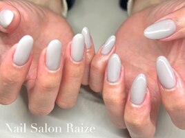 シンプルネイル/グレーネイル
