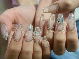 #クリアネイル#オーロラネイリ