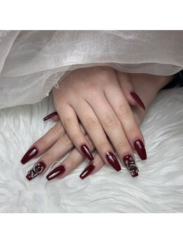 ユジャスタイル(Yooja style)/おしゃれボルドーネイル