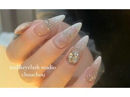 秋冬フラワーシュガーネイル
