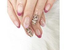 アイラッシュアンドネイル専門店 クラル(CURAR)/ヒョウ柄ネイル ￥7980