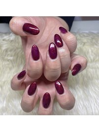 パープルラメ入りボルドー★★