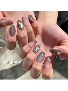 ブレス(BLESS)/ガラスフレンチ　ジェル