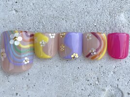 レインボーフラワーFOOT ¥13500