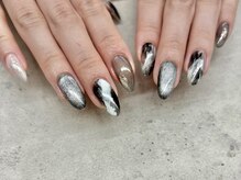 ネイルサロン ドゥ(Nail Salon Doux)/【ラテリア】黒ニュアンス