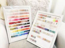 カラー、ラメ、マグネットサンプル