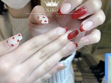 ニコ 上野店(Niko)/ハート×フレンチネイル