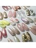 定額4本アート丁寧なケア込み ハンドジェルワンカラー¥8800