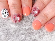 モルフォ 千駄ヶ谷(Morpho)/キラキラチェックネイル