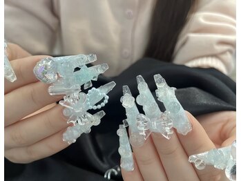 ハスミネイルサロン 新大久保店の写真/【豊富なパーツで理想を形に♪】スカルプ/マグネット/韓国ワンホン/持ち込みなど様々なデザインが可能☆