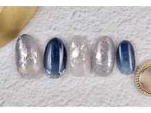 ショコ アンド ラム(Syoko&Lum)/☆ネイビーニュアンスネイル☆