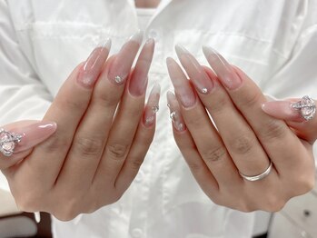 フローラ/チップ長さだしネイル