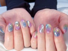 ラッキー 渋谷店(Lucky)/ドーパミン色ネイル