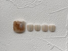 フットネイル　ニュアンスネイル