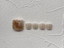 フットネイル　ニュアンスネイル