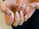 夏リボンネイル　パラジェル