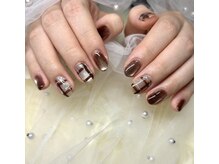 プリマベーラ(Primavera)の雰囲気（ブラウンマグ＆チェックで秋冬ネイル♪）