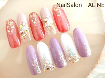 ネイルサロン アリーヌ(ALINE)/【定額】トレンドコース¥6500