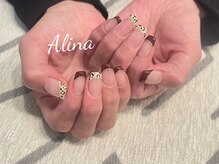 エリナネイルサロン池袋(Alina Nail Salon)/赤フレンチ