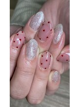 エーナイン イオン一関店/ハートドットネイル