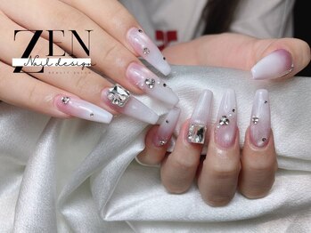 ゼン ネイル デザイン 池袋(ZEN NAIL DESIGN)/長さだしやり放題×つけ放題