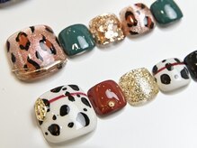 アーク(Ark)/アニマル柄フットネイル