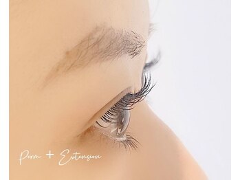 ドレスアップアイズ アンド ネイル(Dress Up Eyes & Nail)/マツパ＋エクステ80本（横）