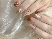 センスネイル(Sense Nail)/ベージュ系上品ネイル