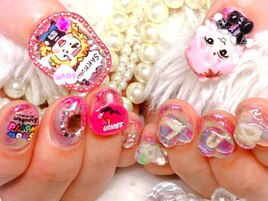 お客様オーダー推し活痛ネイル