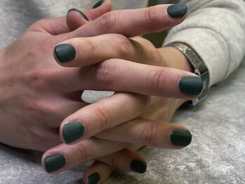オムネイル 渋谷(HOMME NAIL)/ワンカラーネイル