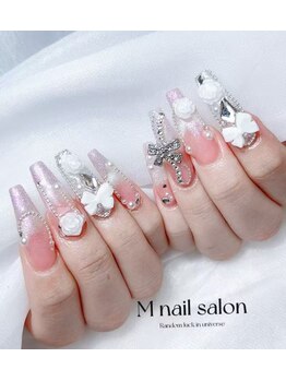 Mネイル/マグネット/リボン