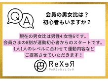 レクサー梅田中津(ReXeR)/男女比・初心者の割合