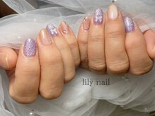 リリーネイル(lily nail)/オレンジandパープル
