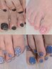 《フットネイル》フラッシュネイル（フットバス付き♪）￥4200