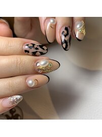 ～レオパード柄ネイル～