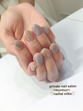プライベート ネイルサロン マーマ(murmur)/ニュアンス天然石ネイル